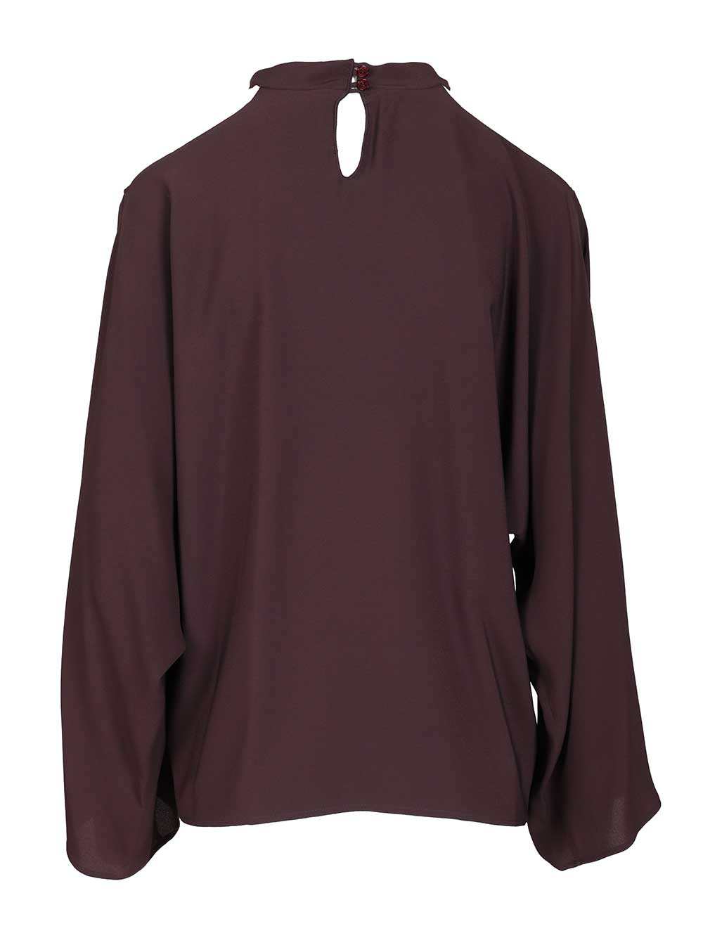Federica Tosi Silk Blend Blouse Shirts - Bordeaux | 7000fc0e5f235f369a54fb4dfe5a0d9dd7690fae