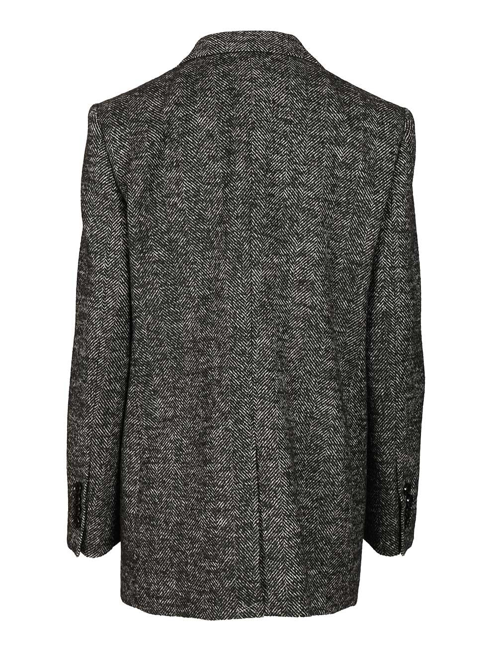 Dolce & Gabbana Double-Breasted Chevron Jacket Jackets - Grey | a8d5788fabb3fb28b334bbfbde98c0e947d43eee
