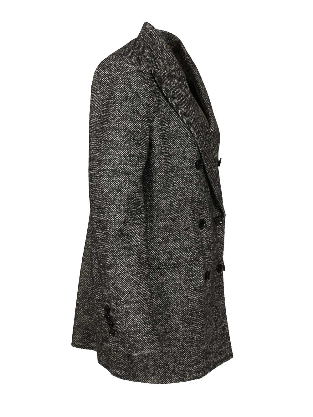 Dolce & Gabbana Double-Breasted Chevron Jacket Jackets - Grey | cabd29d3080a345f1f9fc0be27b77d600a87ac44