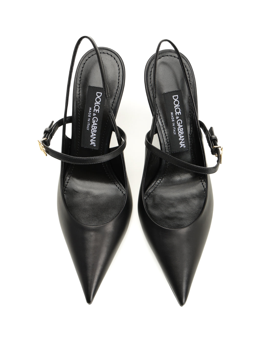 Dolce & Gabbana Goatskin Slingback Pumps - Black | 4477cd9cdfbf928d4300ff670ad9878625151410