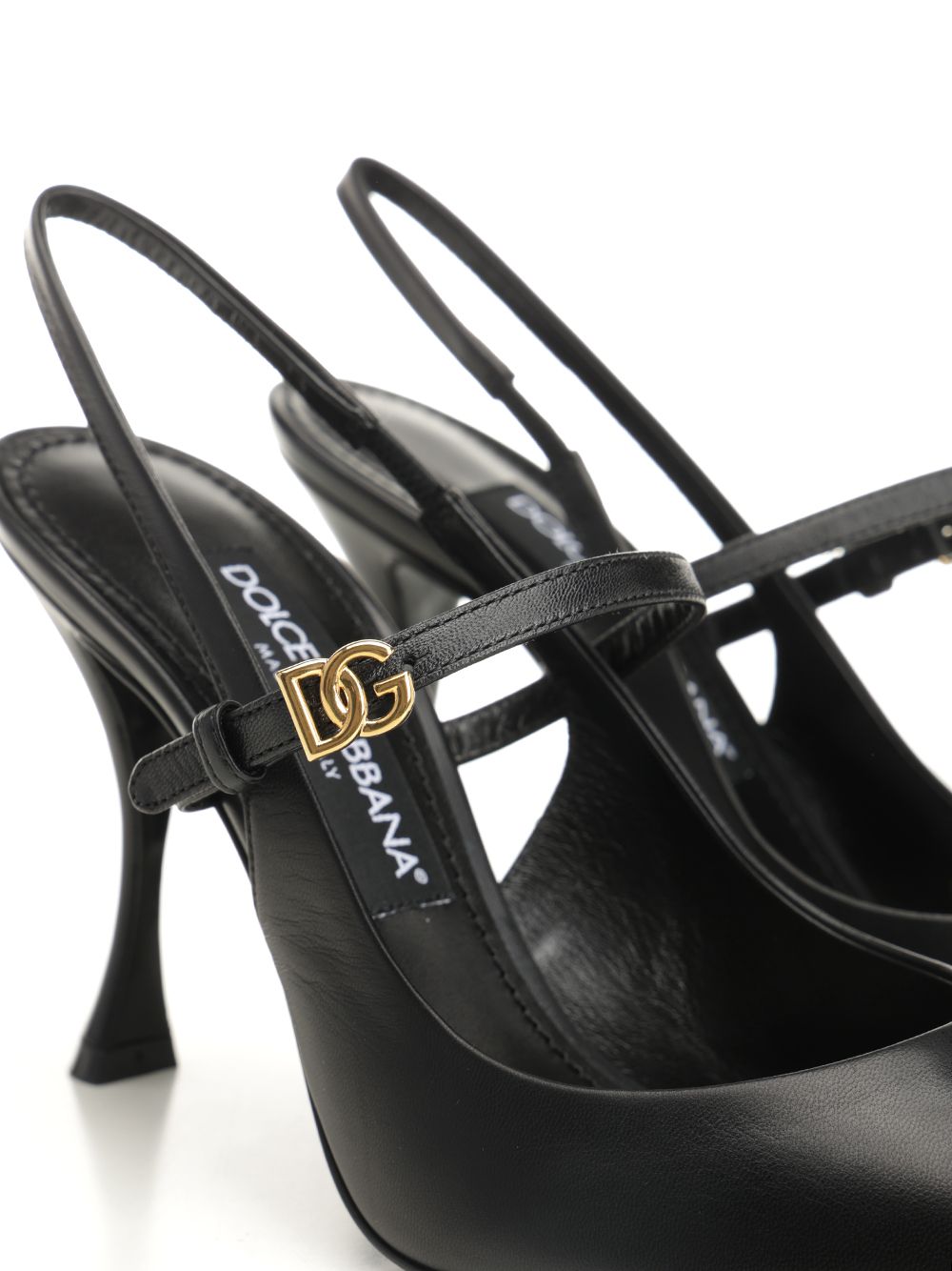Dolce & Gabbana Goatskin Slingback Pumps - Black | 186c36a1c931edc01fd0b4fdb178d10f04b6b81e