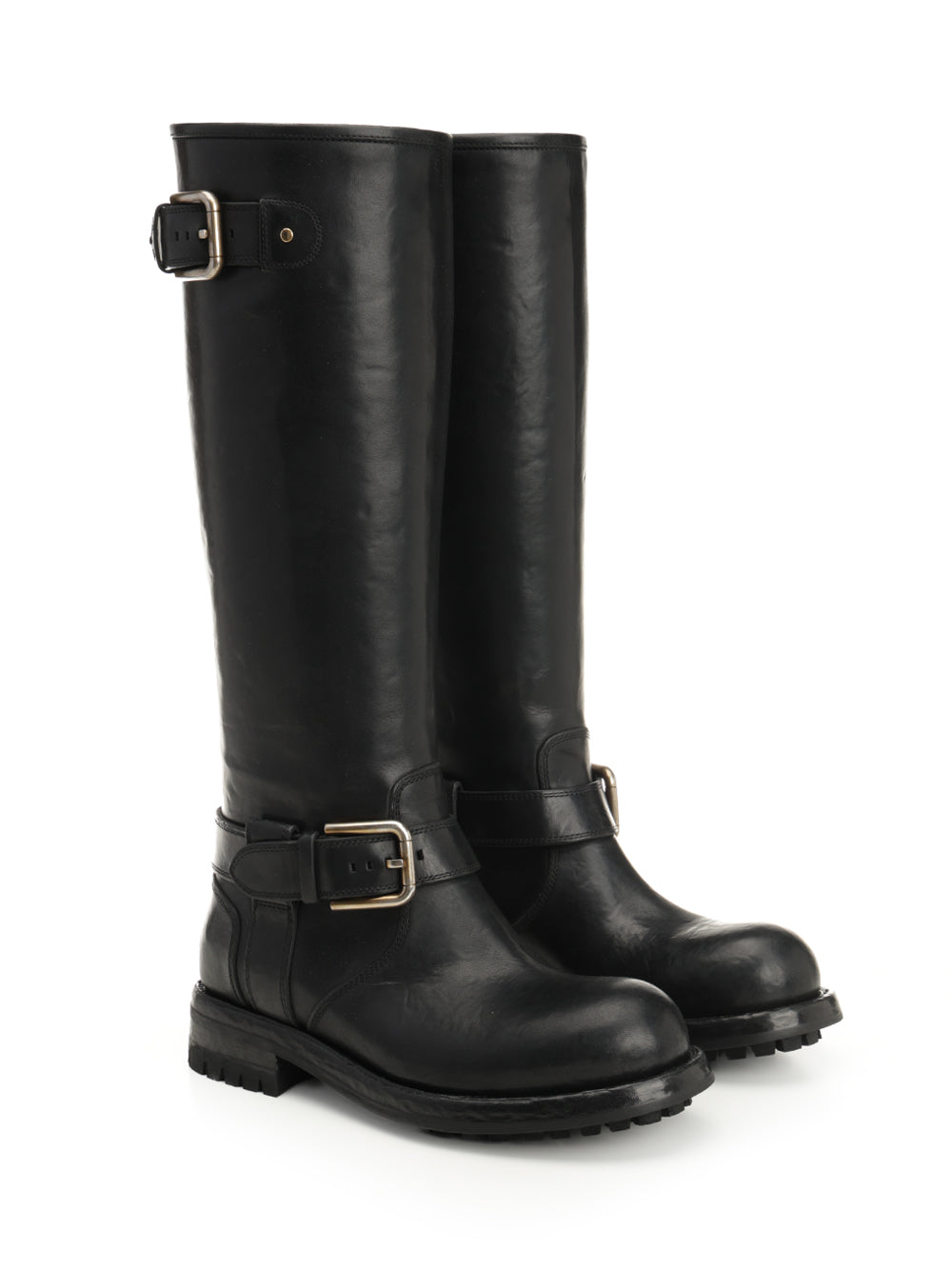 Dolce & Gabbana Biker Boot Boots - Black | 41938a7695f83f829242d0005145731b31cba7c6