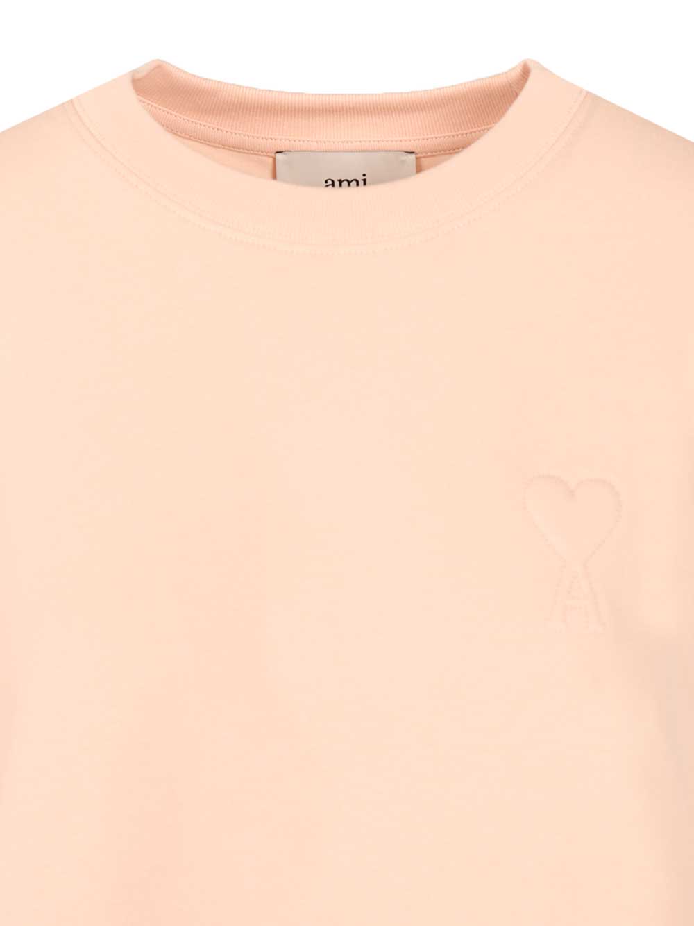 Ami Cotton T-Shirt - Rose | 2baa9879493a68ea544998b5d57f820e1a32d0dd
