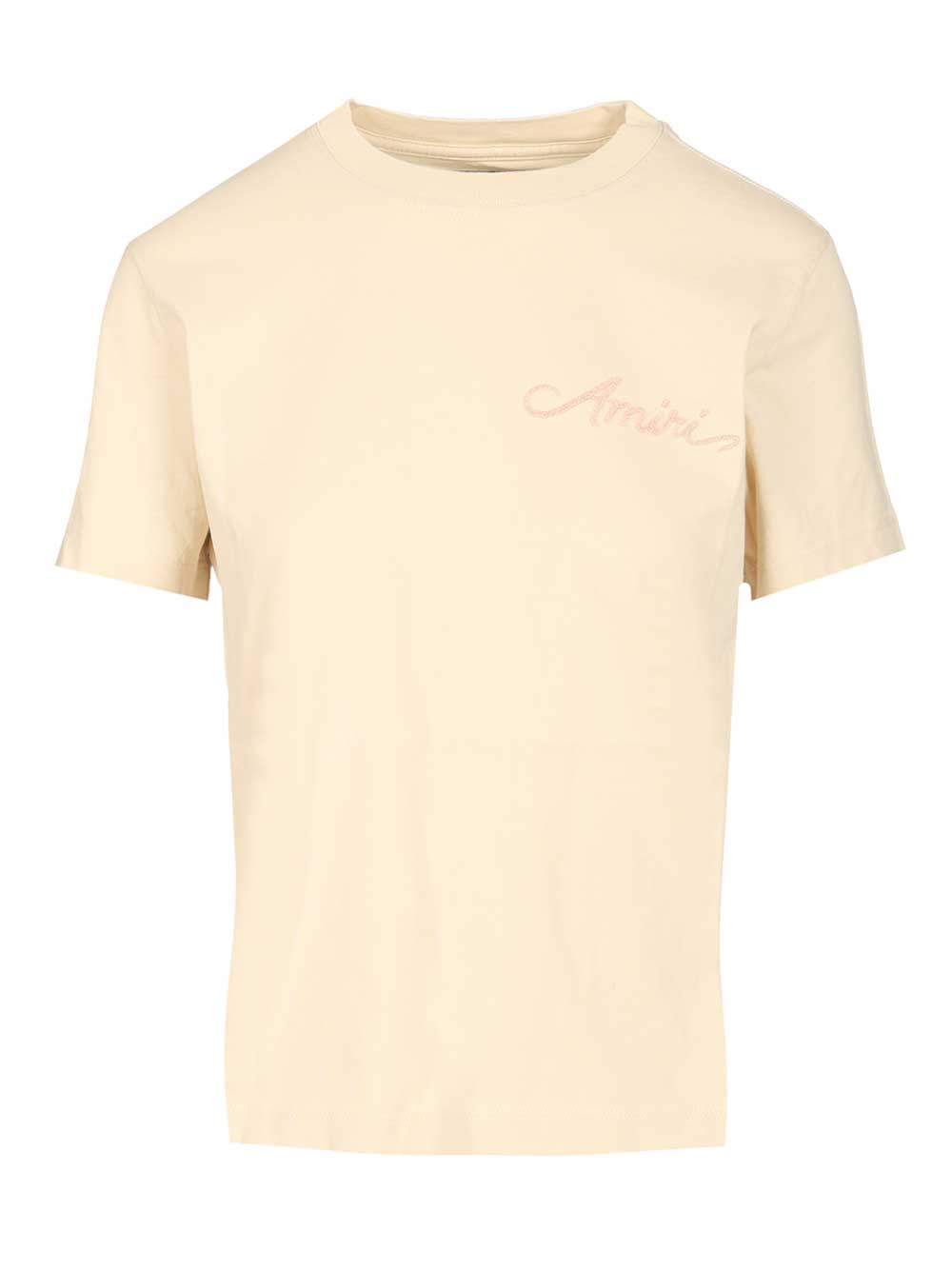 Amiri Bleach Bandana Patch T-Shirt - Beige | b1b5d7903f17245f3a799c0039e5daa18a9ed128