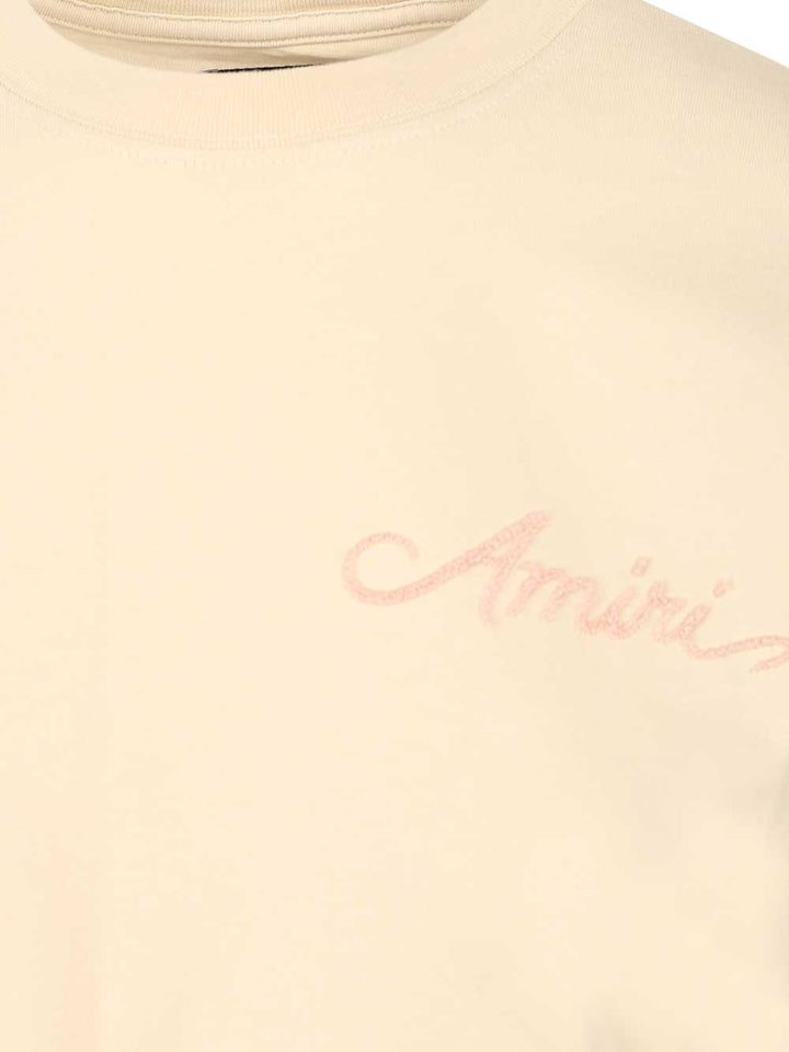 Amiri Bleach Bandana Patch T-Shirt - Beige | 41873210ec273135b49aeae0d6bdb775ce649fbb