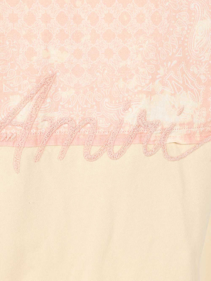 Amiri Bleach Bandana Patch T-Shirt - Beige | acf5f844151704a676a691f078a51caa5cb52d7c
