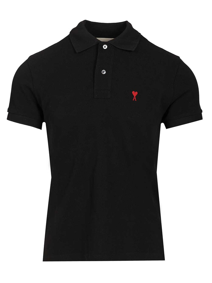 Ami Ami De Coeur Polo shirt - Black | df8a2623b26ec32fc5b1fd00e5ca2d9dc23c75a8