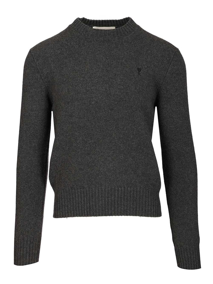 Ami Ami De Coeur Sweater Knitwear - Black | e454eca5b4b00b748b510c4bccf992b756f6bf57