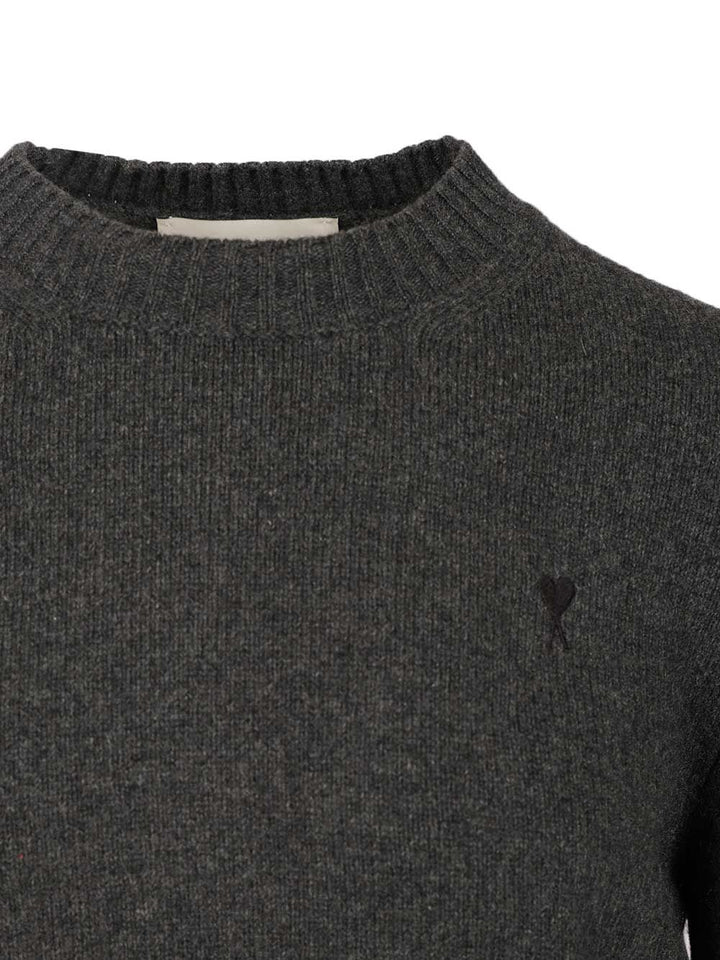 Ami Ami De Coeur Sweater Knitwear - Black | bab9c2688a911256ab85389336b53fe4927da45f