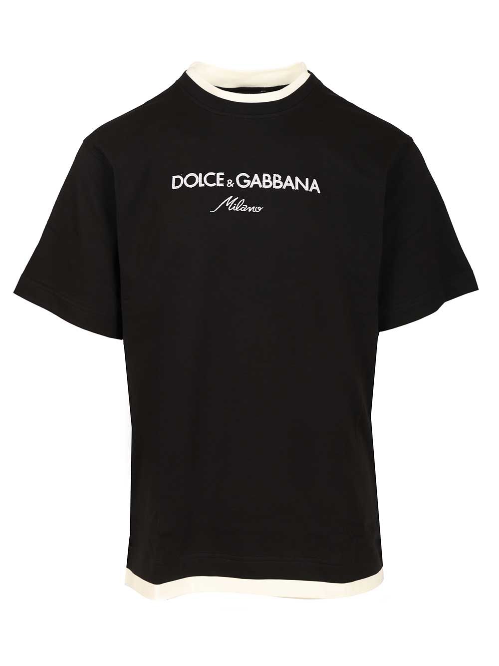 Dolce & Gabbana Dolce&Gabbana T-Shirt - Black | 758c9bbe47d280e199c91711f13c34e087cf9b72