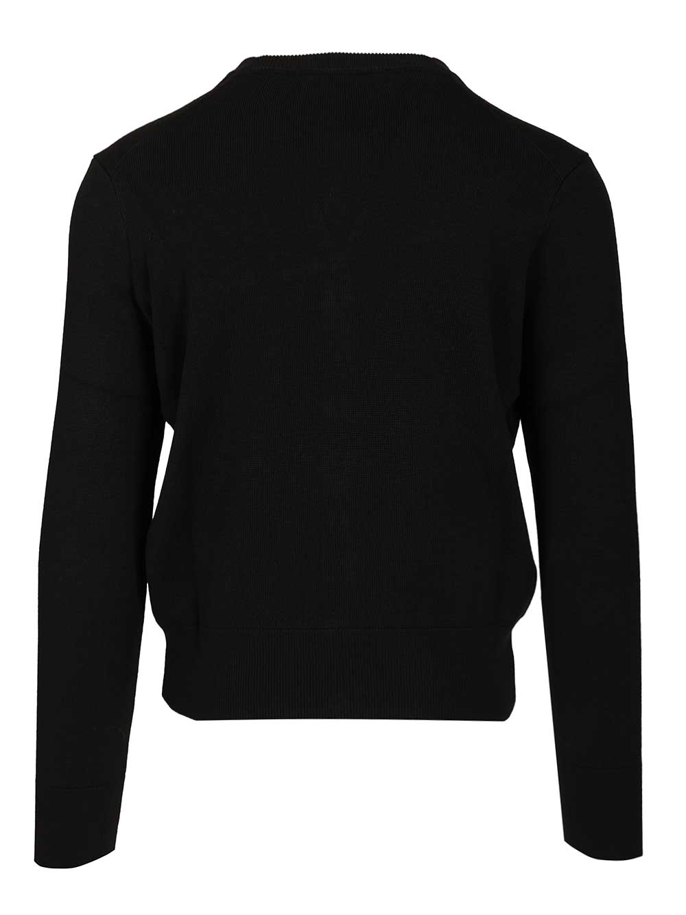 Ami Cardigan In Merino Wool Knitwear - Black | 5bc4631d89a1ed8e4eeb80b331e1c1e88666e87d