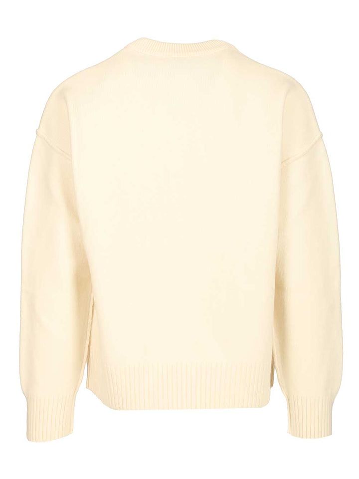 Ami Ami De Coeur Sweater Knitwear - White | 37d599b873d884fcd80f3669c8a2fd88ff0e962f