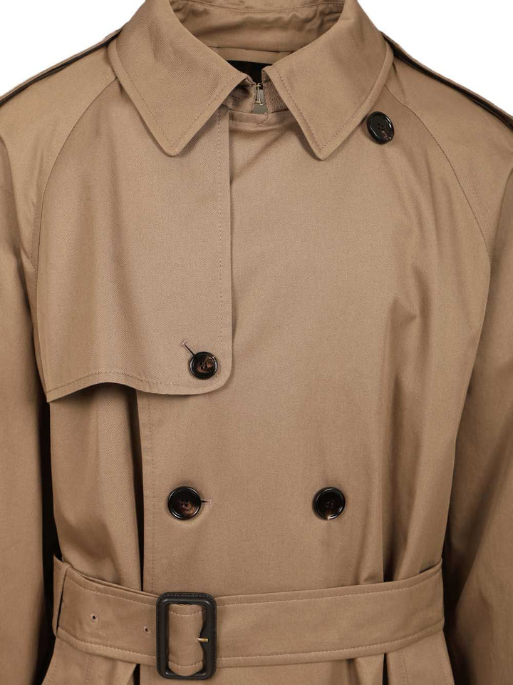 Burberry Gabardine Trench Coat Coats - Brown | d71f328609f71a47b932257531dd5d6147e00463