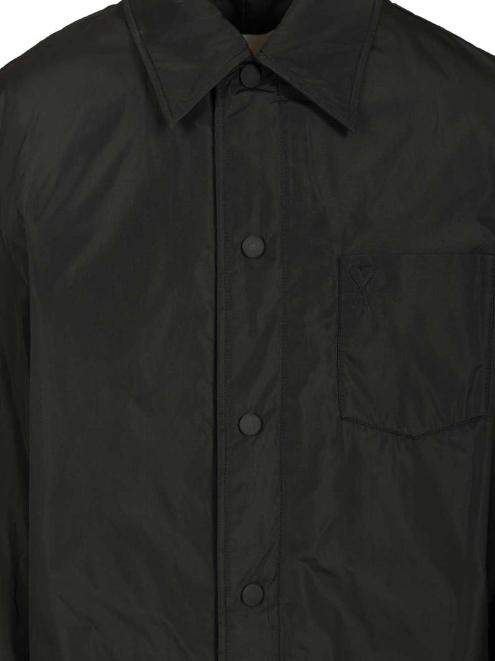Ami Ami De Coeur Padded Shirt Shirts - Black | 53760b7aa003565272c5fe1942120de88c452806