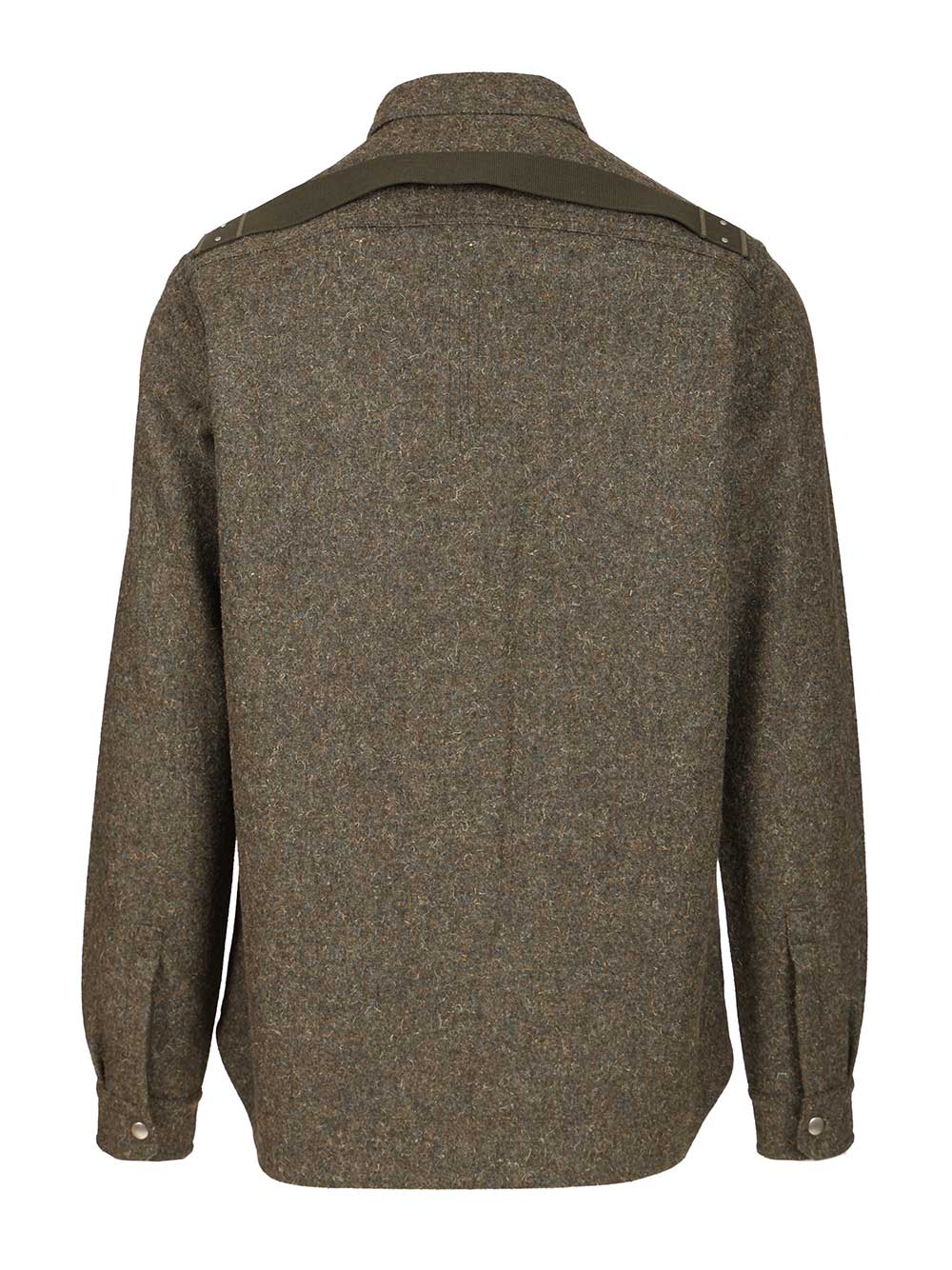 Rick Owens Wool Overshirt Jackets - Green | d9dc13617194a9d241c6823caa23f6b912967672