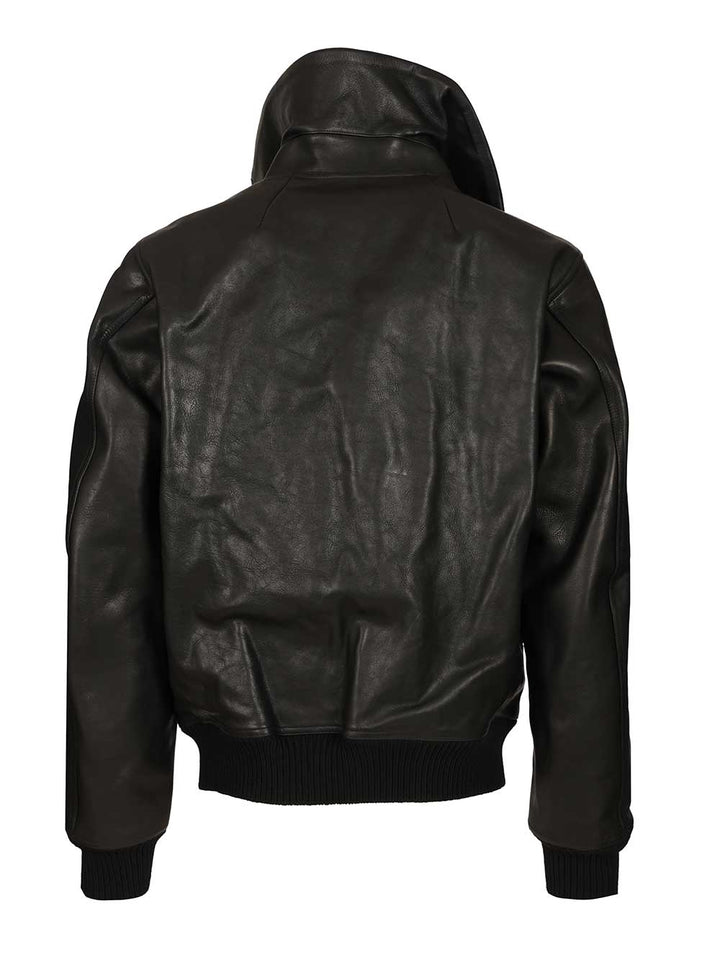 Rick Owens Leather Jacket Blixa Jackets - Black | dbb427a402e11149664138854607456268131ed8