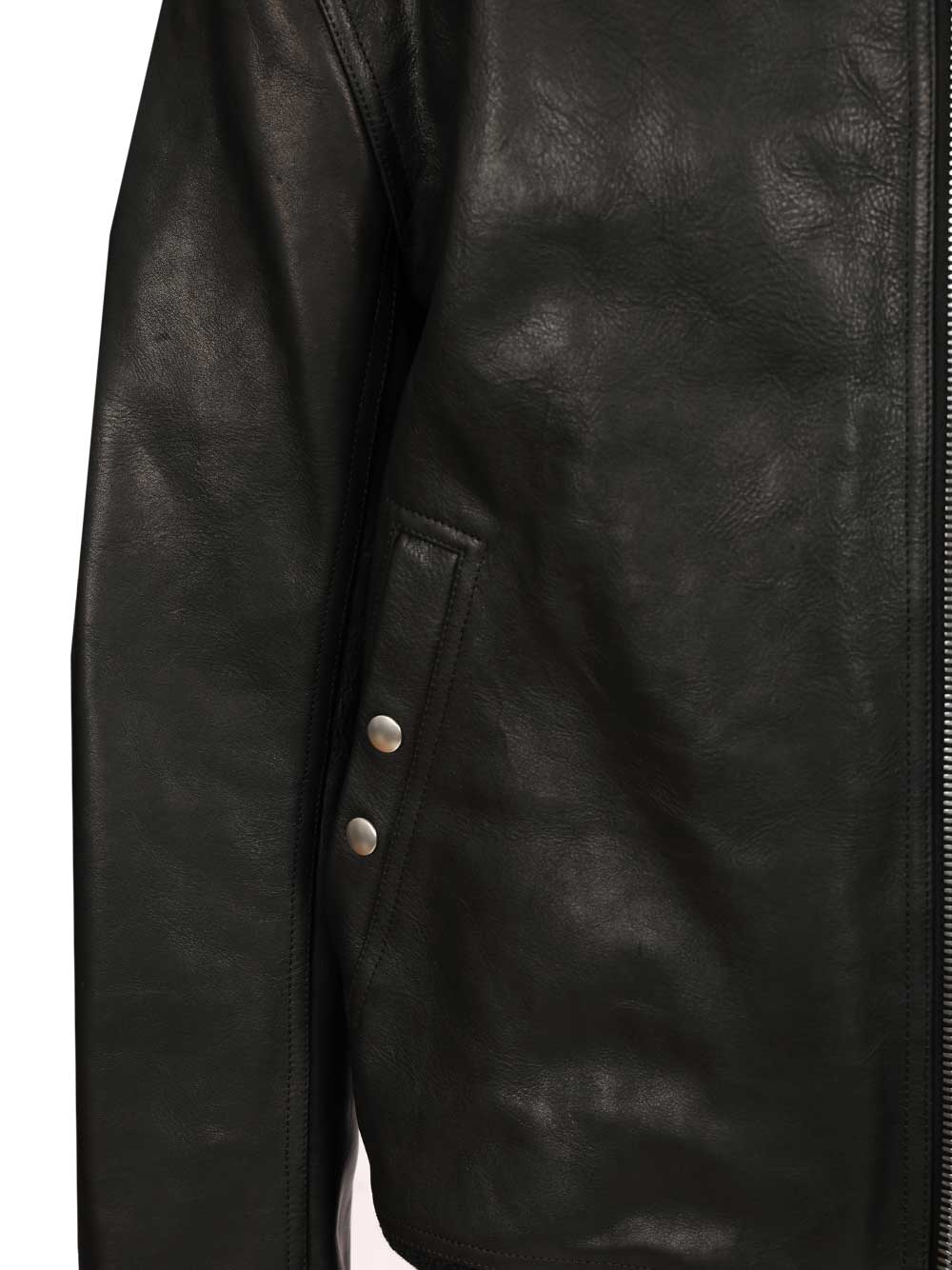 Rick Owens Leather Jacket Blixa Jackets - Black | 6b62c8a329c26f402e7a15c85744bd2ec263dcaa