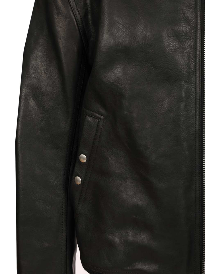 Rick Owens Leather Jacket Blixa Jackets - Black | 6b62c8a329c26f402e7a15c85744bd2ec263dcaa