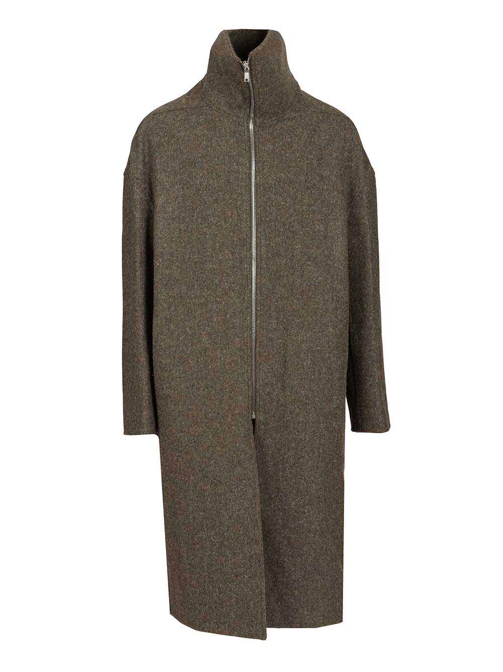Rick Owens Dracucollar Coat Coats - Green | b1c068bdca94b073a8c9d79ecb78941d8616b255