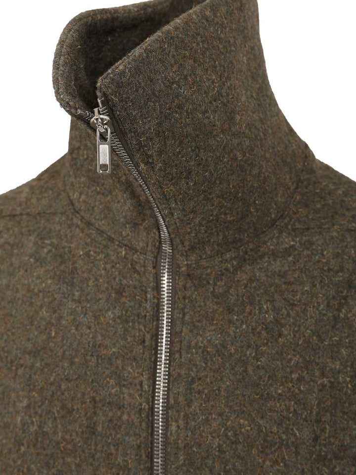 Rick Owens Dracucollar Coat Coats - Green | 0e03f9c6521d17f1201c2cb6c788cadfc617a21d