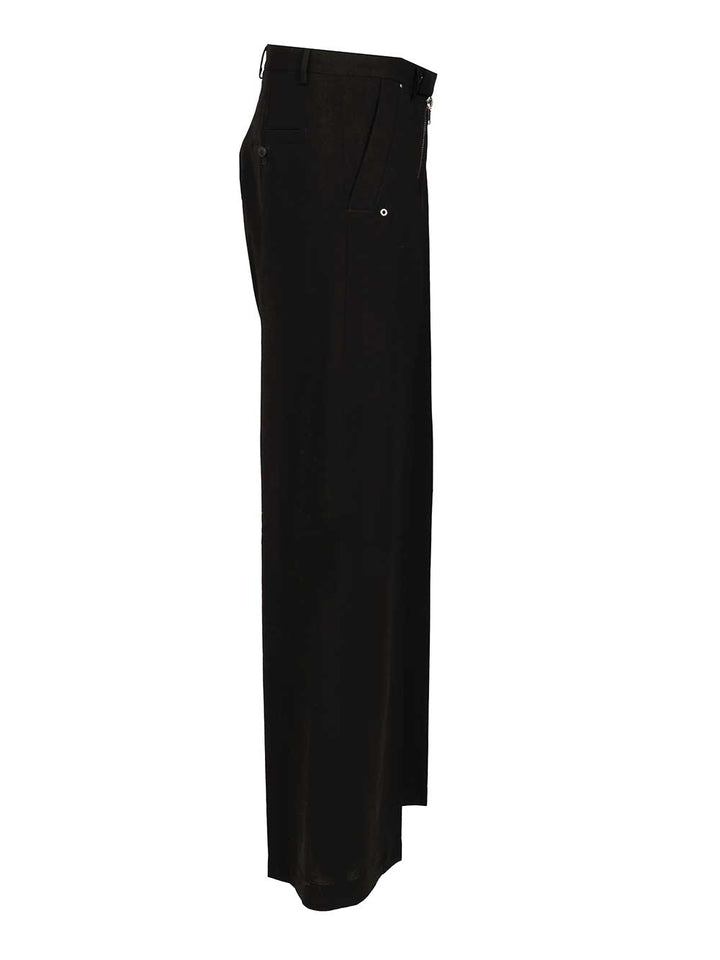 Rick Owens Zip-Fly Button Trousers - Black | bac3a09c1c32e80d19f3272993768dbeed2b9256
