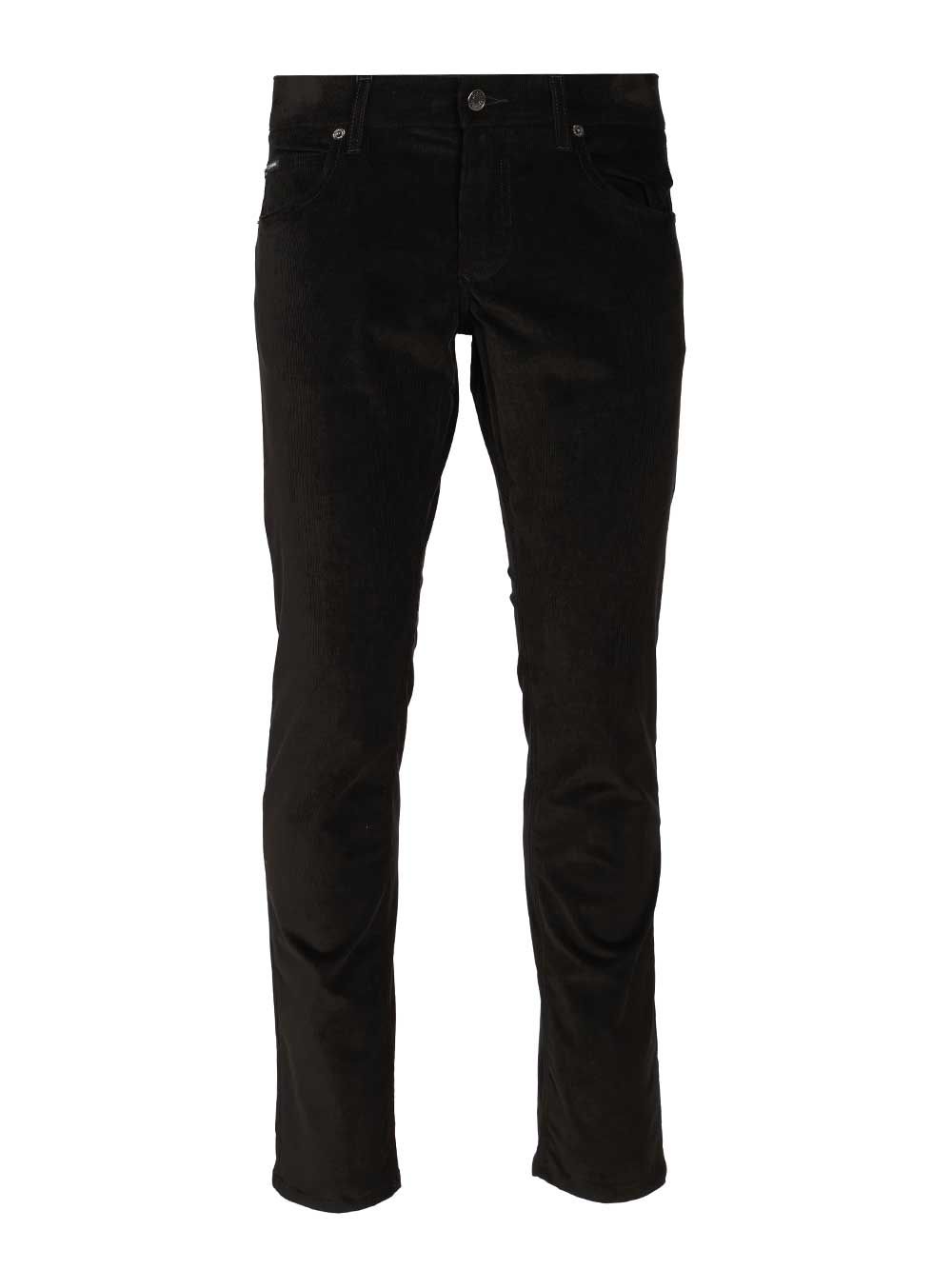 Dolce & Gabbana Cotton And Cashmere Trousers - Black | cac55fc18e789b10cbbd145eaff8ff7691e67e0a