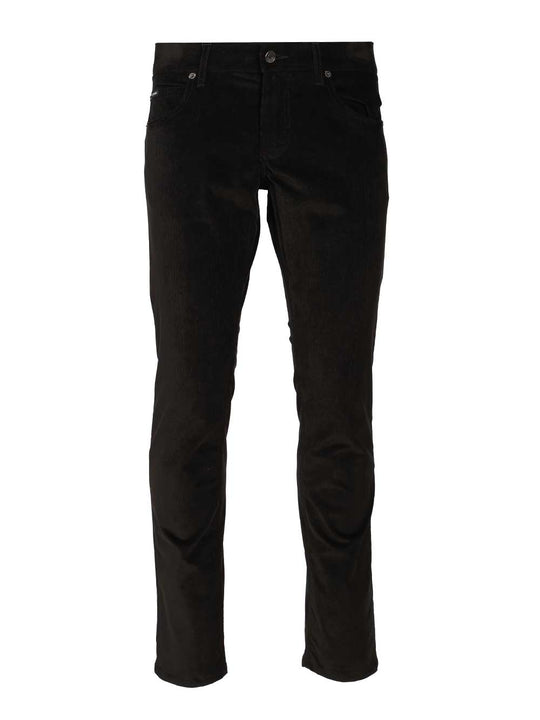 Cotton And Cashmere Trousers Black
