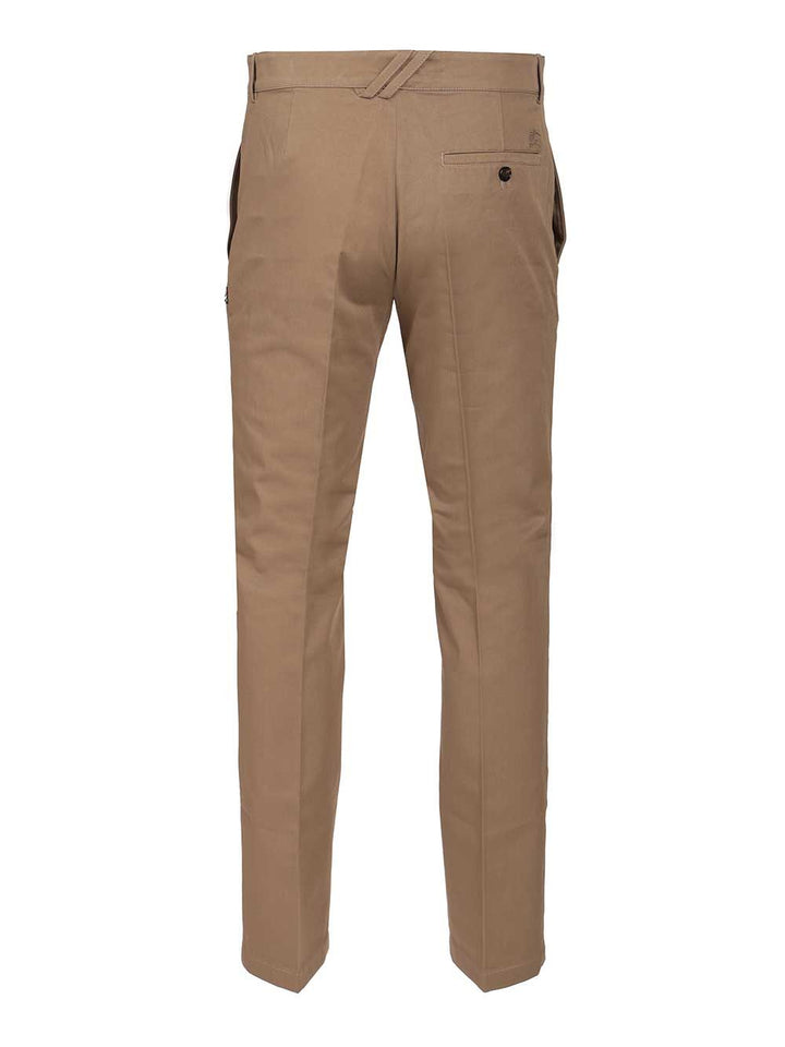 Burberry Chinos In Cotton Twill Trousers - Beige | 0ac0720fa0d0820780f57f6cf44e18cb7a6f794f