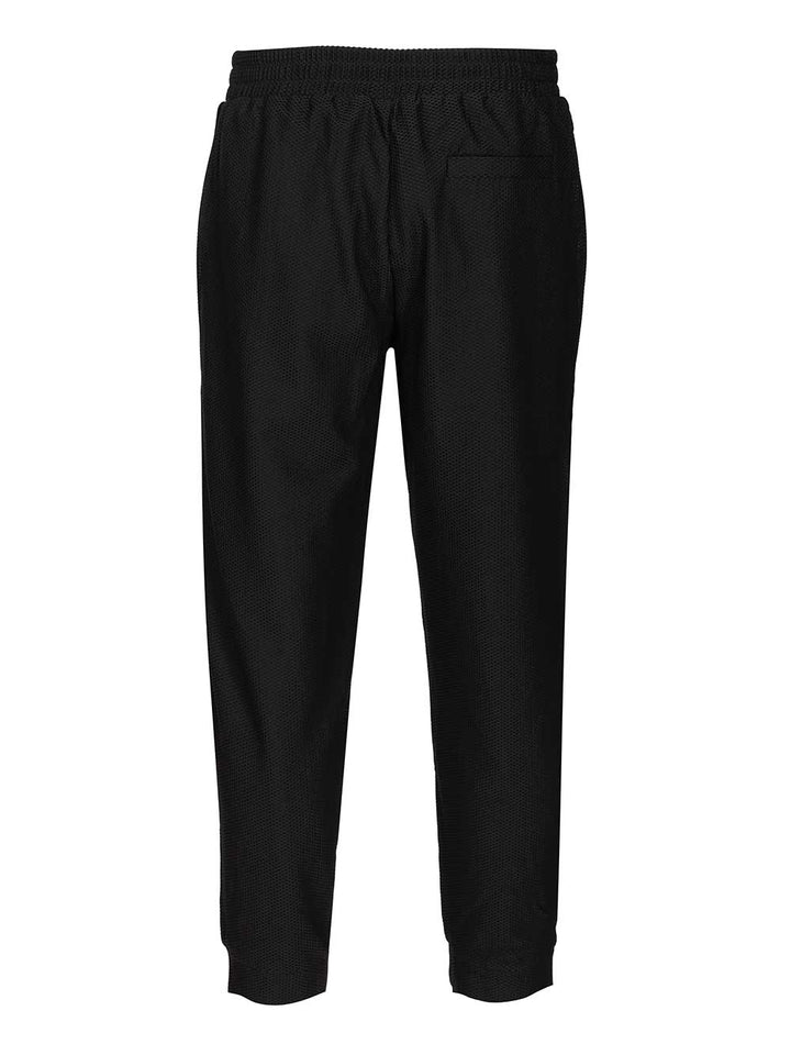 Giorgio Armani Technical Gaufré Trousers - Black | 13e4023a2b097fbce6369d3d5dea1d57ef232bd4