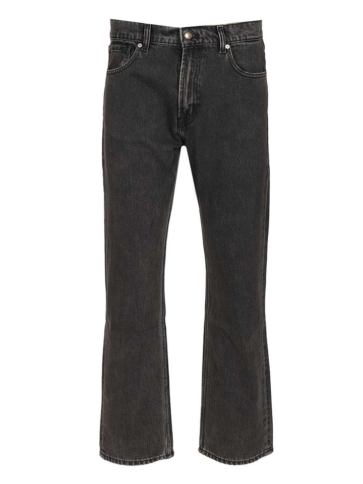 7 For All Mankind Straight Fit Jeans - Black | ae7e5bccc114cb63043d9050b34d8025874d02b9