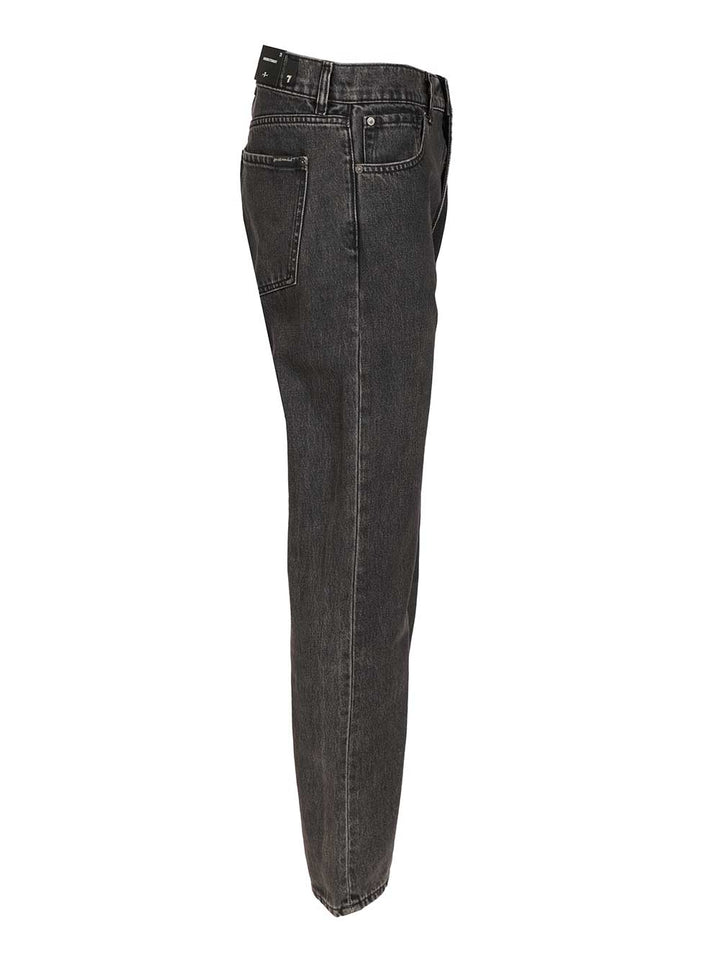 7 For All Mankind Straight Fit Jeans - Black | f82bd5e9fefba7582f1219dca99c5122baaf4068