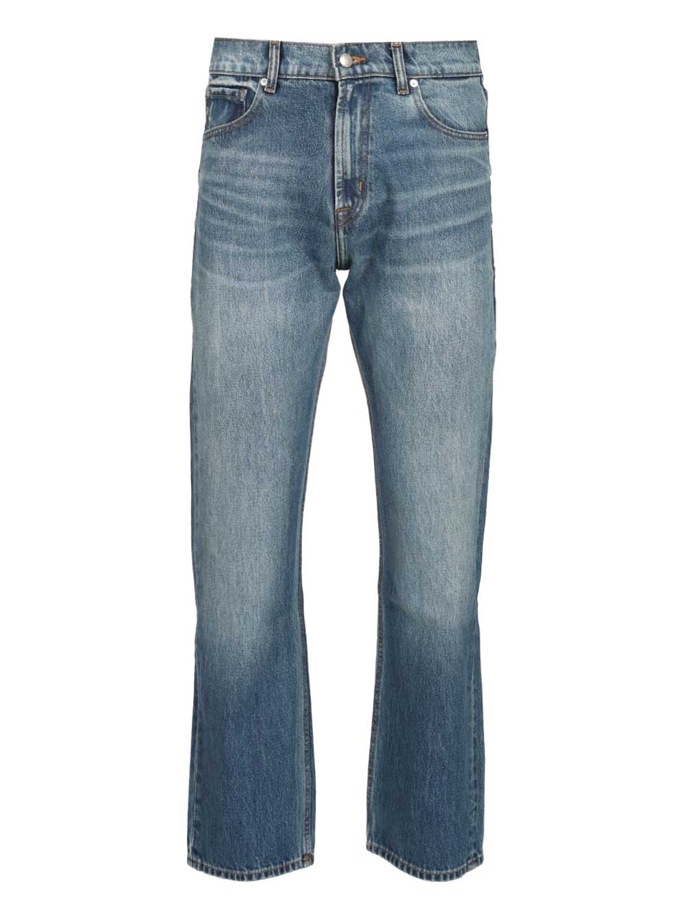 7 For All Mankind Straight Fit Jeans - Blue | 3dbecc93ae2cb50dcbf2ebdbf985951043f06433