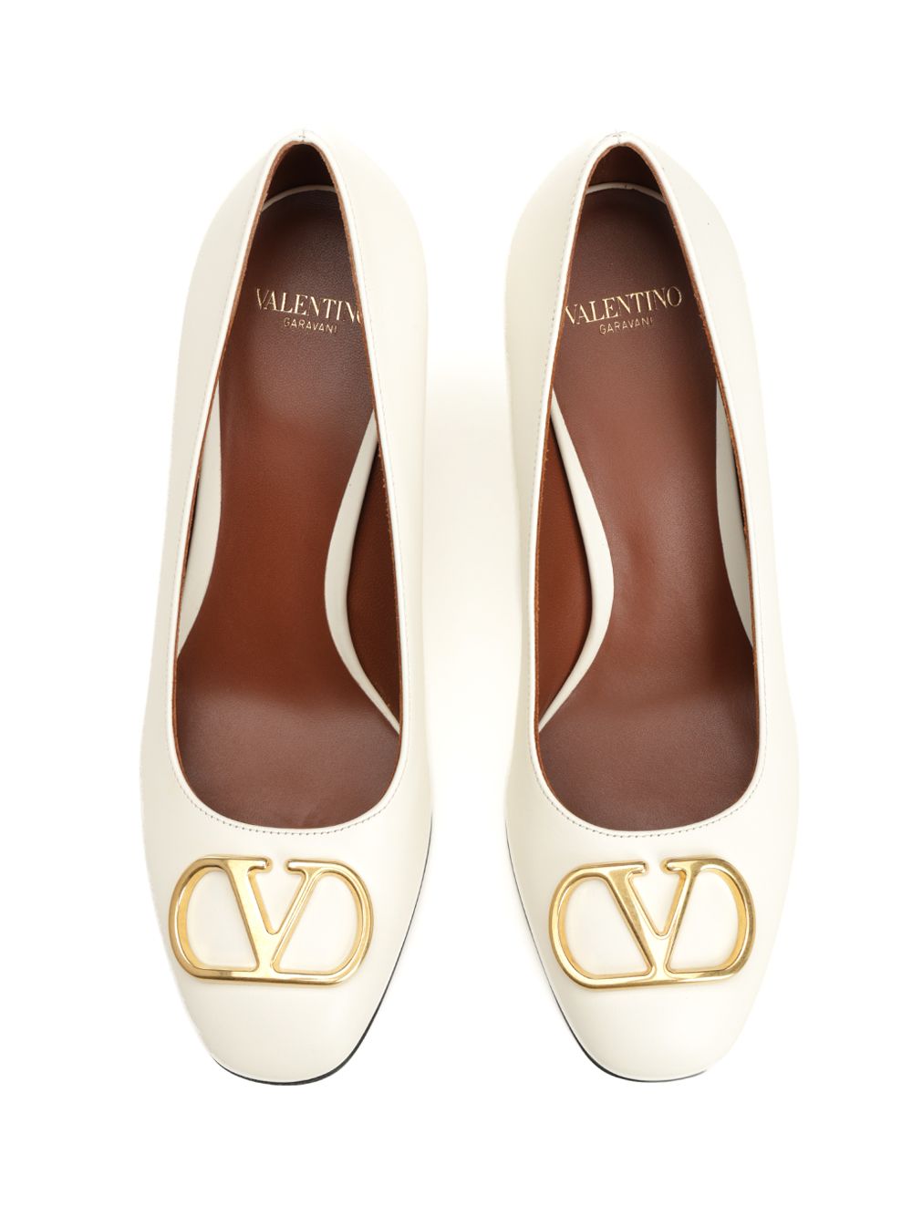 Valentino Garavani Pump Vlogo Signature Pumps - White | 238cc540f74b3a78b8f599a859d1aa06a7e6af95