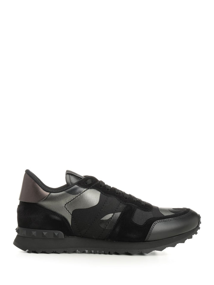 Valentino Garavani Rockrunner Camouflage Noir Sneakers - Black | af84c0b83ff10363babcfa8c4b11274b3d4dd794