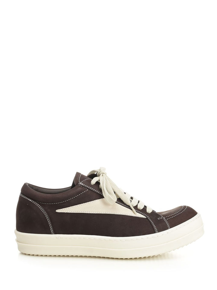 Rick Owens Vintage Leather Sneakers - Brown | f97b6c6ea0774e00257e7719d15a41066f123c53