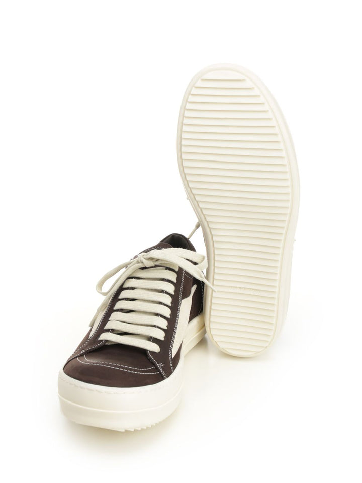 Rick Owens Vintage Leather Sneakers - Brown | ca5e28dd77b4d6e5926ff4f095a67a46c764e3d1