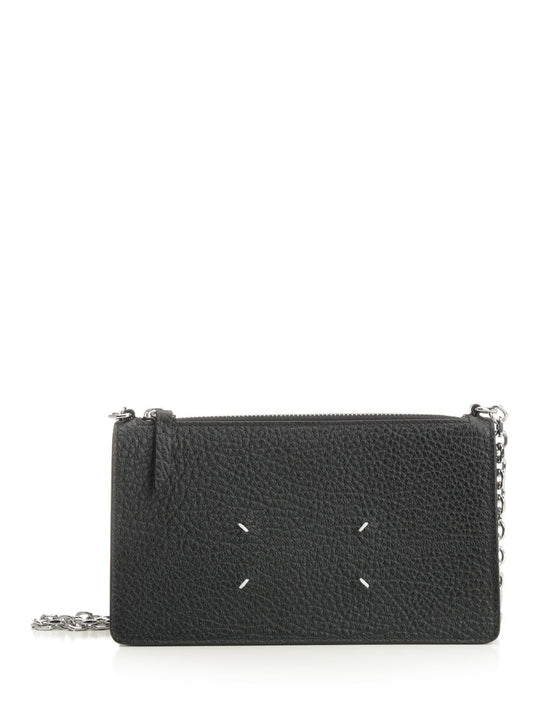 Wallet With Zip Wallets Black