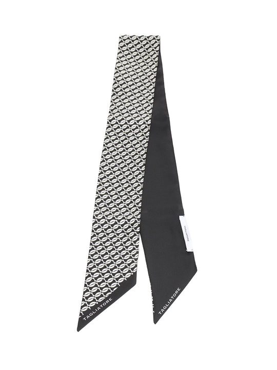 Silk Scarf Scarves And Foulards Black