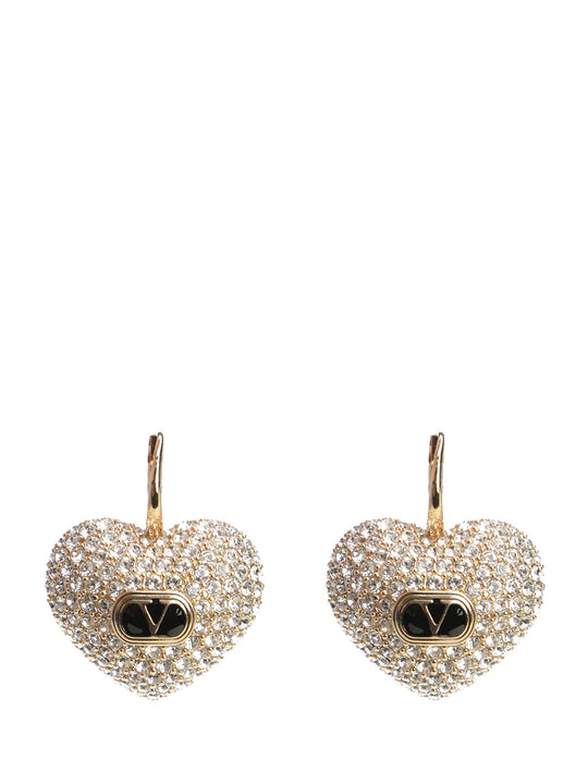 Royal Heart Earrings Jewelry Gold