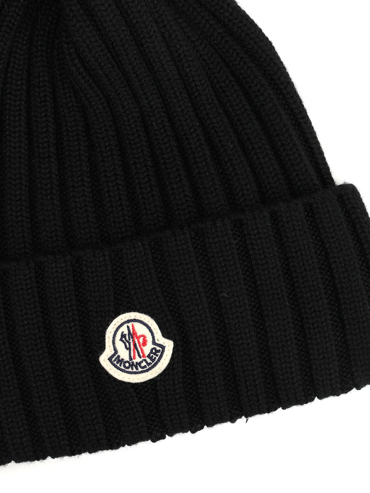 Moncler Wool Hat Hats - Black | 15a46eac8498a3f0e42324180b43bf344efc0b45