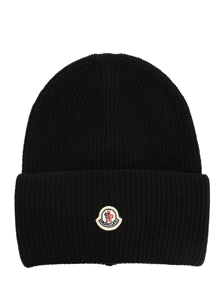 Moncler Wool Hat Hats - Black | 1ecd600f656439f1ec23531dd2c7d4d53ea893ad