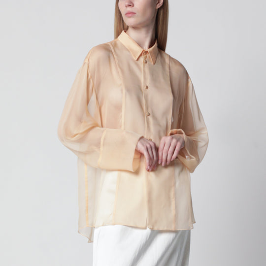 Semi-Sheer Beige Shirt