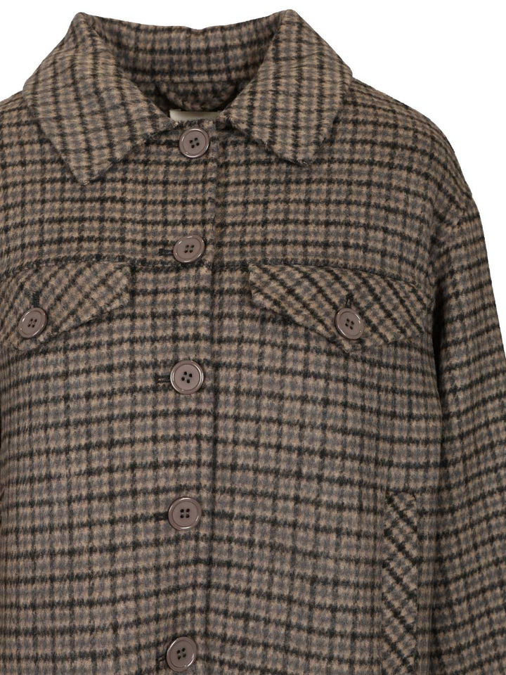 P.A.R.O.S.H. Fringed Jacket Jackets - Grey | f078ed5f26f5837258ab964baaeeb6c38dbcee25