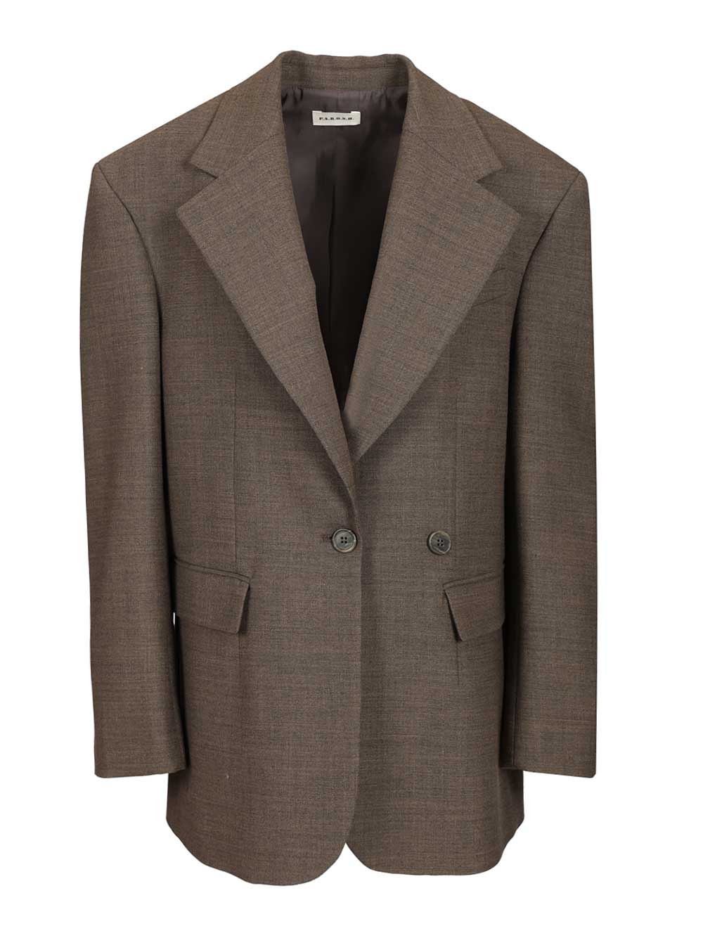 P.A.R.O.S.H. Tailored Oversized Jacket Jackets - Grey | 6c835044c6b7babb2ef866019091e8aa91c3b7ab