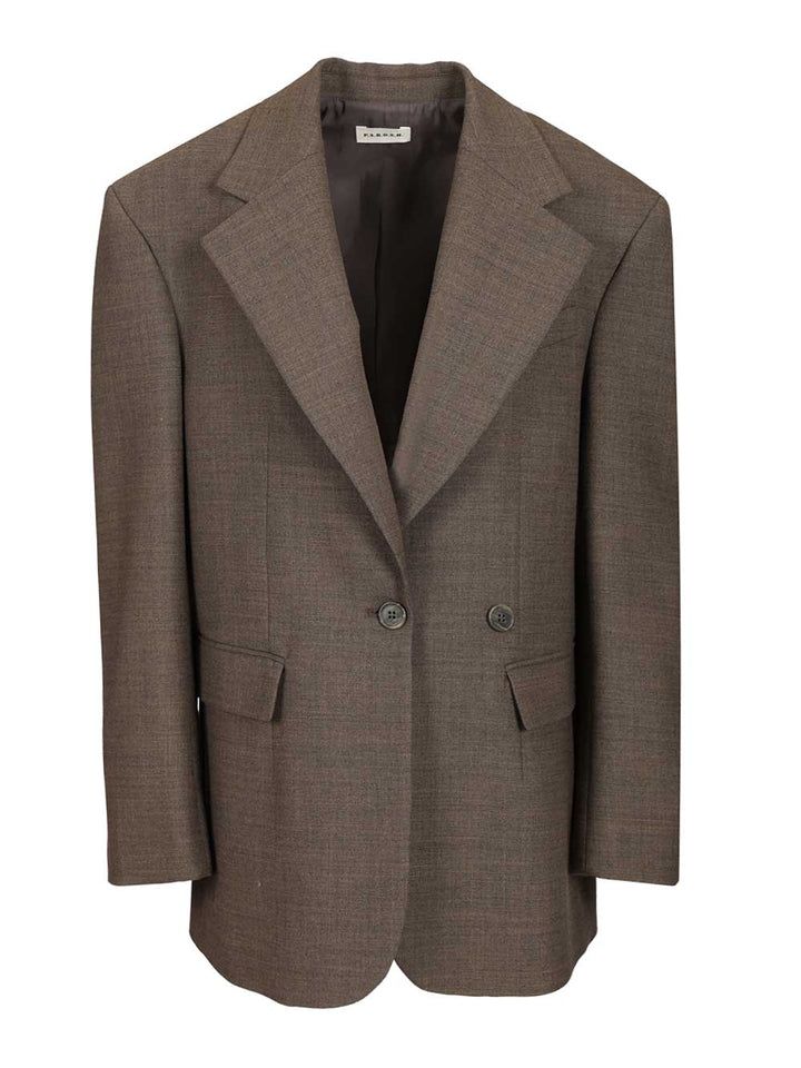 P.A.R.O.S.H. Tailored Oversized Jacket Jackets - Grey | 6c835044c6b7babb2ef866019091e8aa91c3b7ab