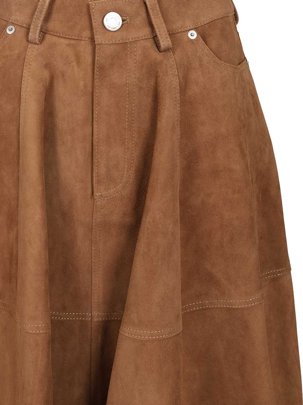 Ami Suede Skirt Skirts - Brown | 76fab2f74212fdc9dd221bd7d2c5eff87fed2b05