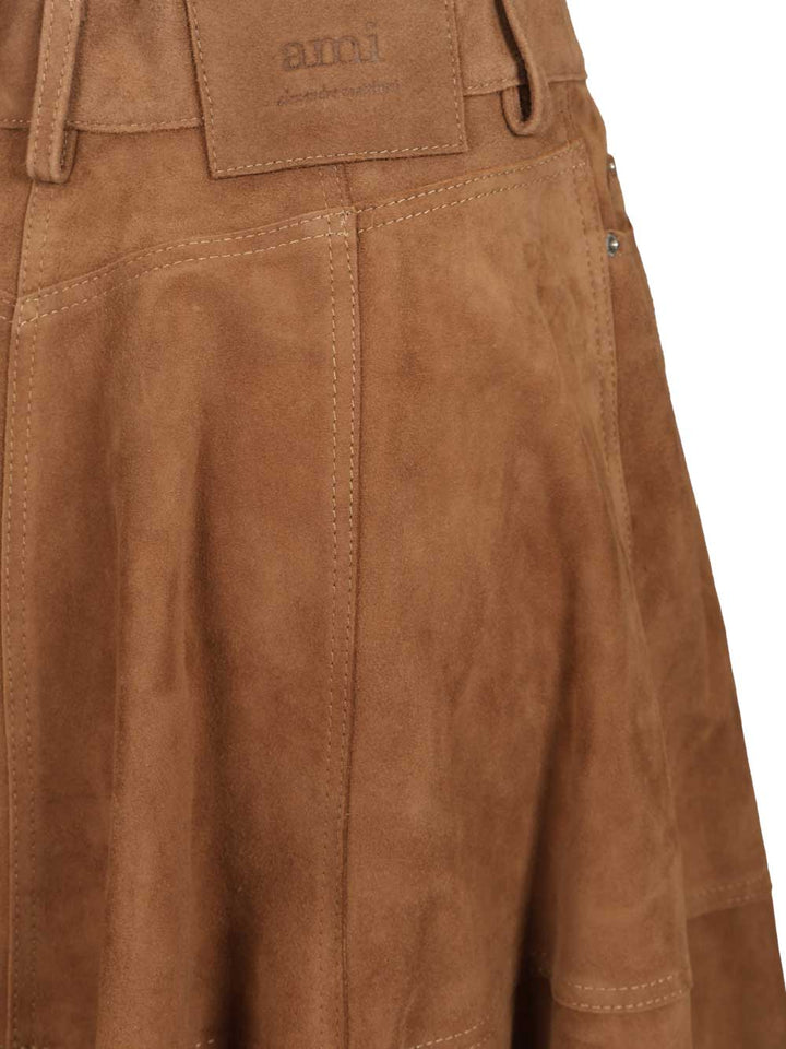 Ami Suede Skirt Skirts - Brown | 3122de48293c70b6b654693364d02207ff70988a
