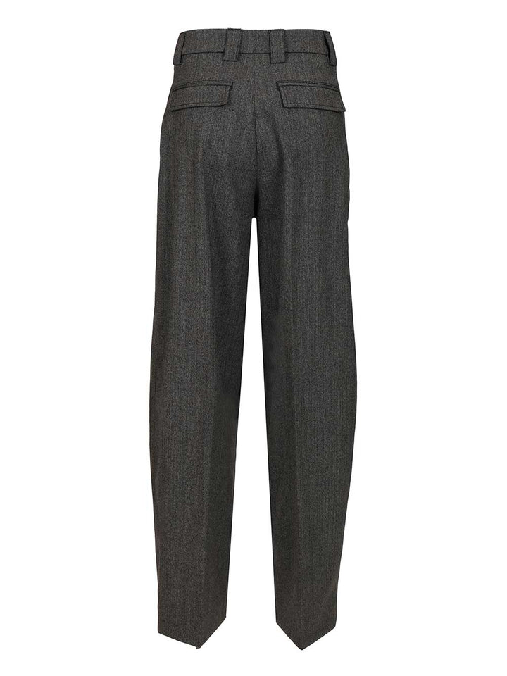 Thelatest Wide Trousers - Grey | 23185bdcc6eb7e91e68395f5fb036d0d4ca84bcc