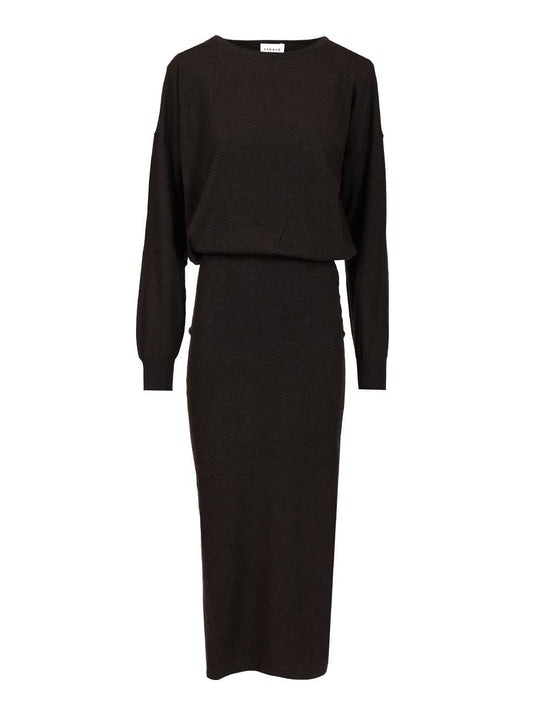 Wool Knit Dress Dresses Brown