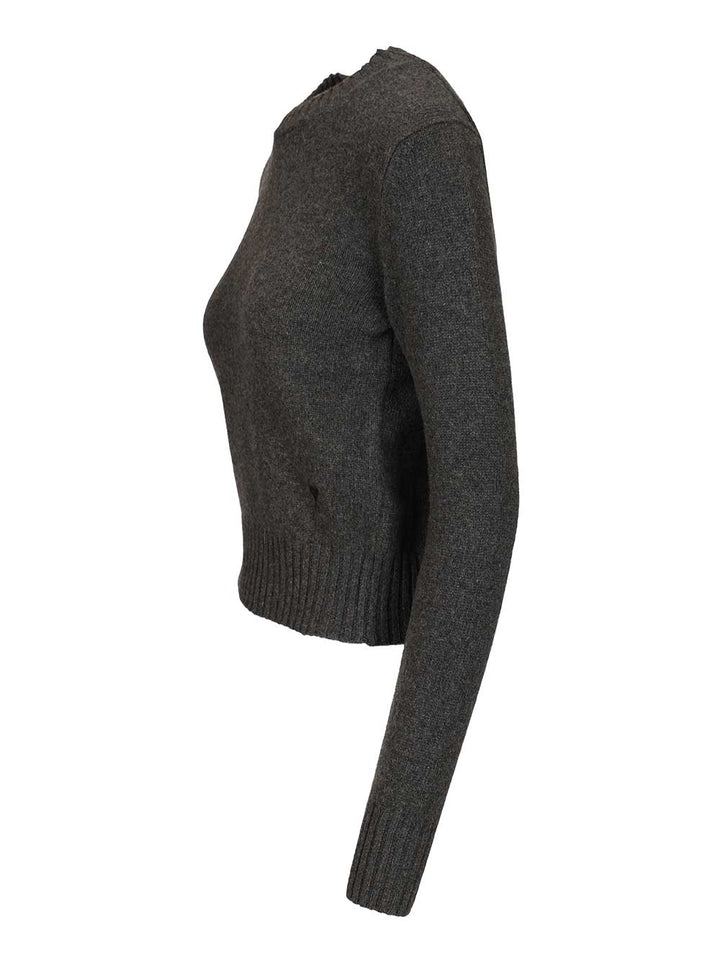 Ami Wool And Cashmere Sweater Knitwear - Black | ac8ba2c0f79ad36d7ab381993c33f645846c7b75